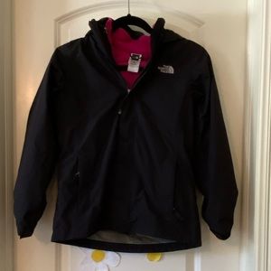 The North Face shell jacket with fleece lining